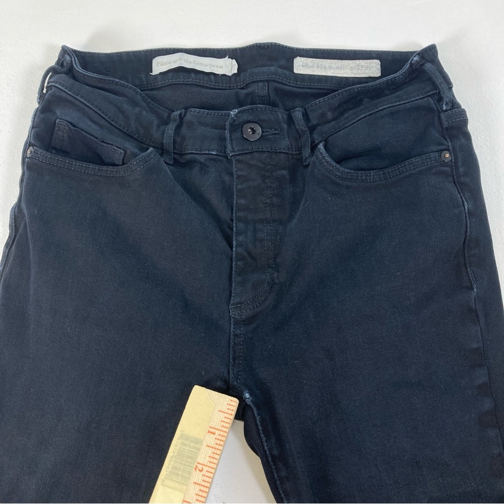 Pilcro and the Letterpress Jeans Womens Size 27 Black High-Rise Skinny Casual - Picture 16 of 16